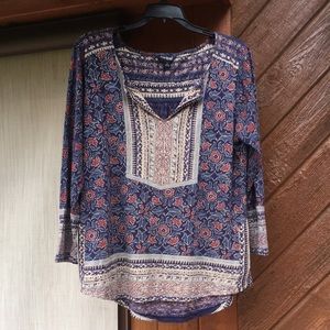 Large Lucky Brand Long Sleeve Top